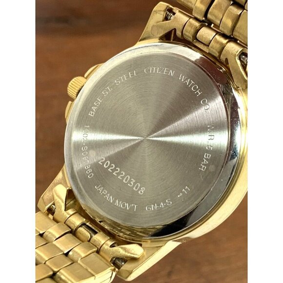 Citizen Women's Watch EQ0603-59P Quartz Gold Dial Day Date Steel Petite 28mm - Picture 6 of 14